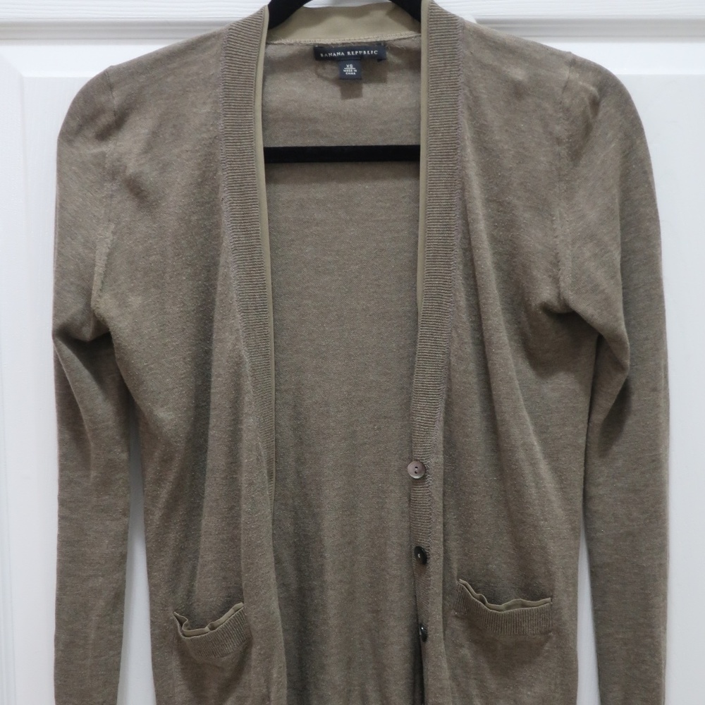 Banana Republic Moss Green XS Cardigan